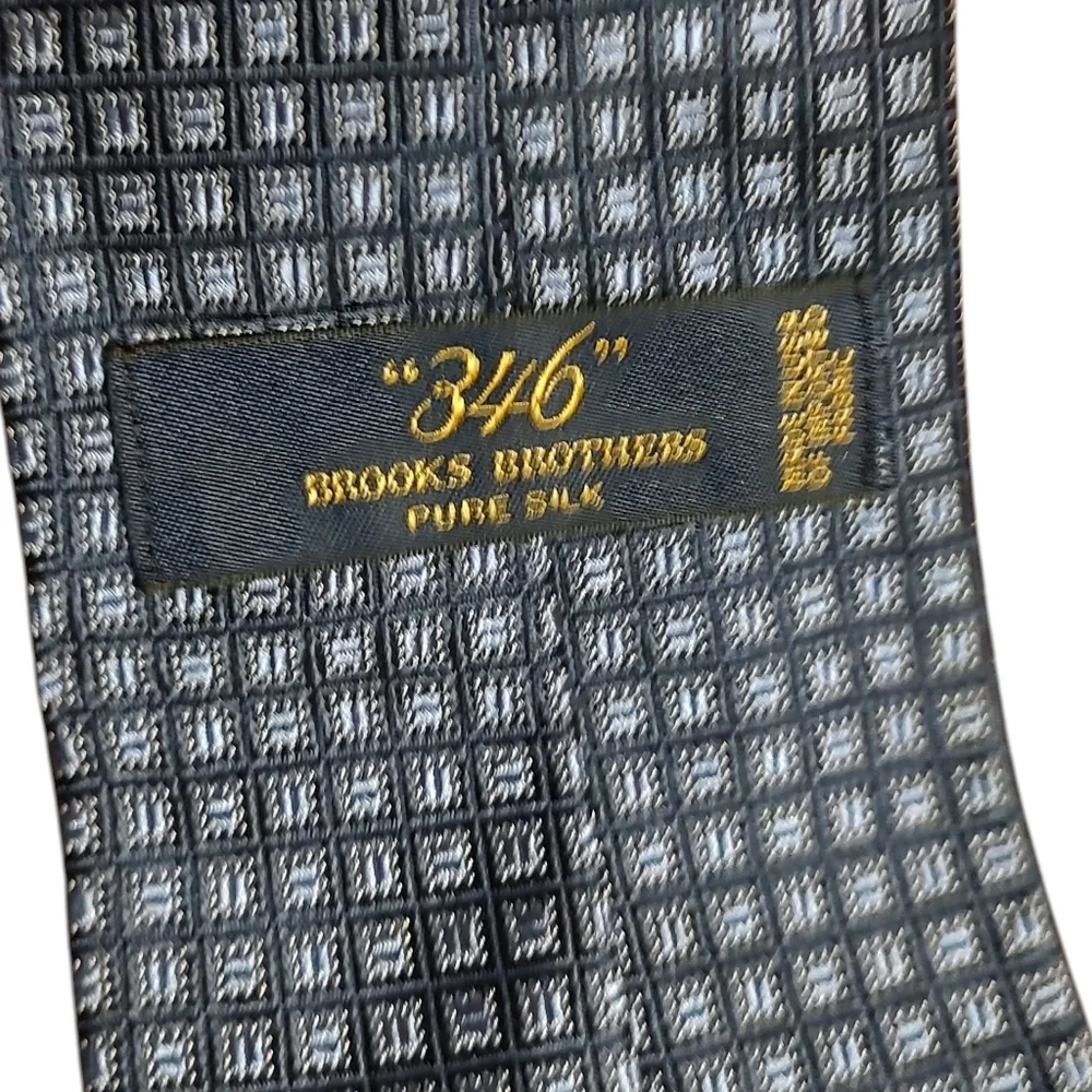 Brooks Brothers Navy Geometric Silk Tie